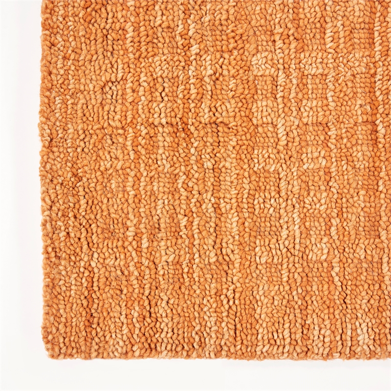 Nourison Perris Rectangle Contemporary Wool Area Rug in Sunset