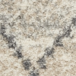 Nourison Scandinavian Shag Rectangle Polypropylene Area Rug in Ivory/Gray
