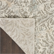 Nourison Soma Rectangle Contemporary Polyester Area Rug in Gray/Ivory
