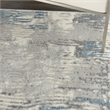 Nourison Solace Rectangle Polypropylene Polyester Area Rug in Ivory/Gray/Blue