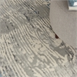 Nourison Solace Rectangle Polypropylene Polyester Area Rug in Ivory/Gray/Blue