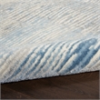 Nourison Solace Rectangle Polypropylene Polyester Area Rug in Ivory/Gray/Blue