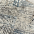 Nourison Solace Rectangle Polypropylene Polyester Area Rug in Ivory/Gray/Blue