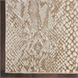 Nourison Solace Rectangle Polypropylene Polyester Area Rug in Ivory/Beige