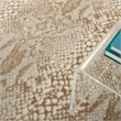 Nourison Solace Rectangle Polypropylene Polyester Area Rug in Ivory/Beige