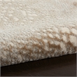 Nourison Solace Rectangle Polypropylene Polyester Area Rug in Ivory/Beige