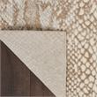 Nourison Solace Rectangle Polypropylene Polyester Area Rug in Ivory/Beige