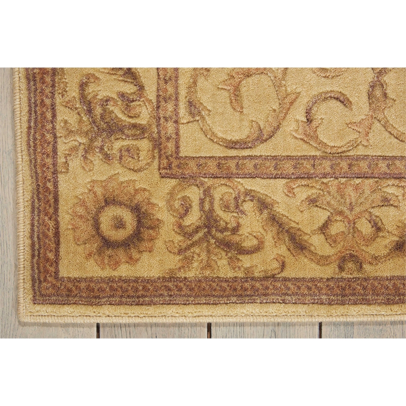 Nourison Somerset Rectangle Traditional Polyester Acrylic Area Rug in Ivory