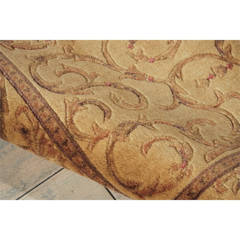 Nourison Somerset Rectangle Traditional Polyester Acrylic Area Rug in Ivory