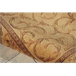 Nourison Somerset Rectangle Traditional Polyester Acrylic Area Rug in Ivory