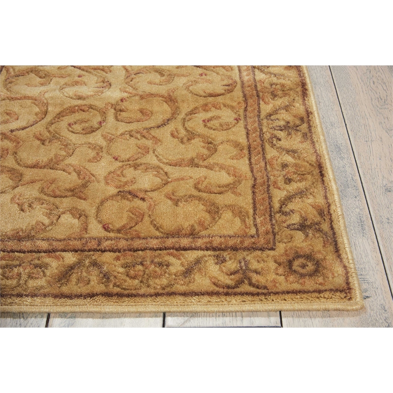 Nourison Somerset Runner Traditional Polyester Acrylic Area Rug in Ivory