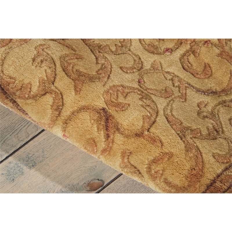 Nourison Somerset Runner Traditional Polyester Acrylic Area Rug in Ivory