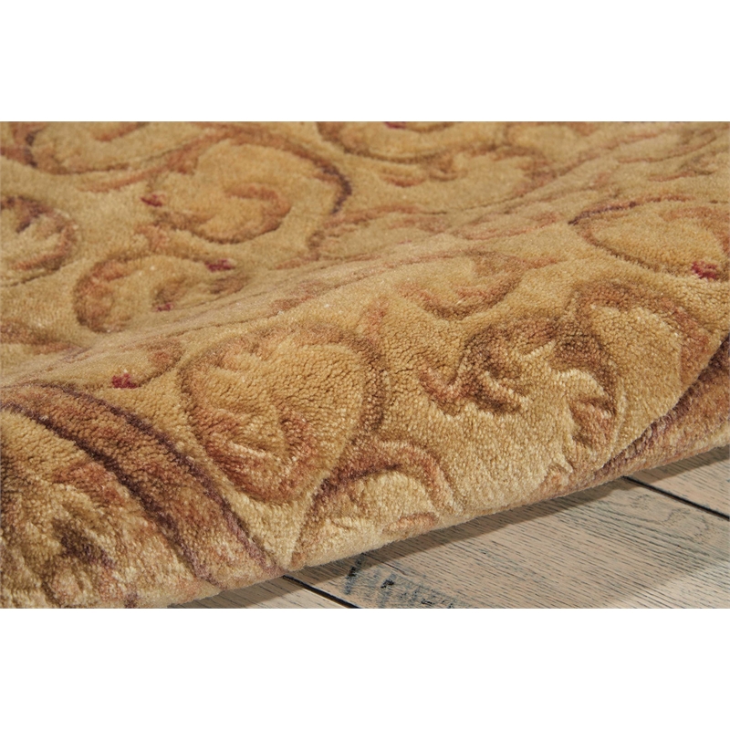 Nourison Somerset Runner Traditional Polyester Acrylic Area Rug in Ivory