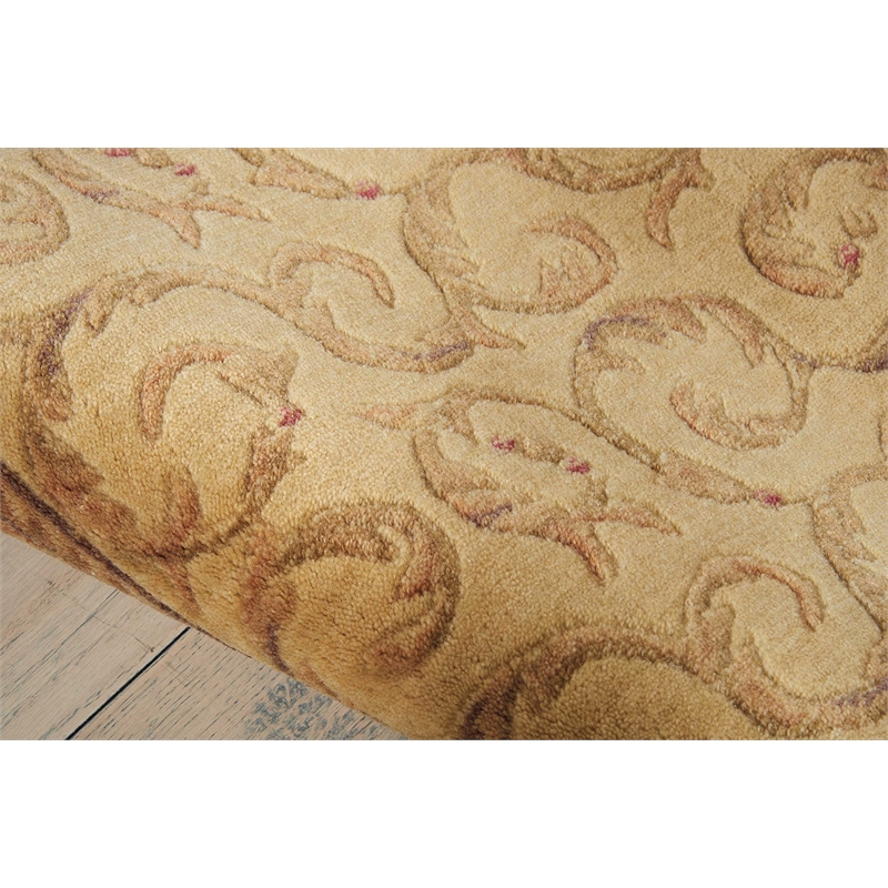 Nourison Somerset Runner Traditional Polyester Acrylic Area Rug in Ivory