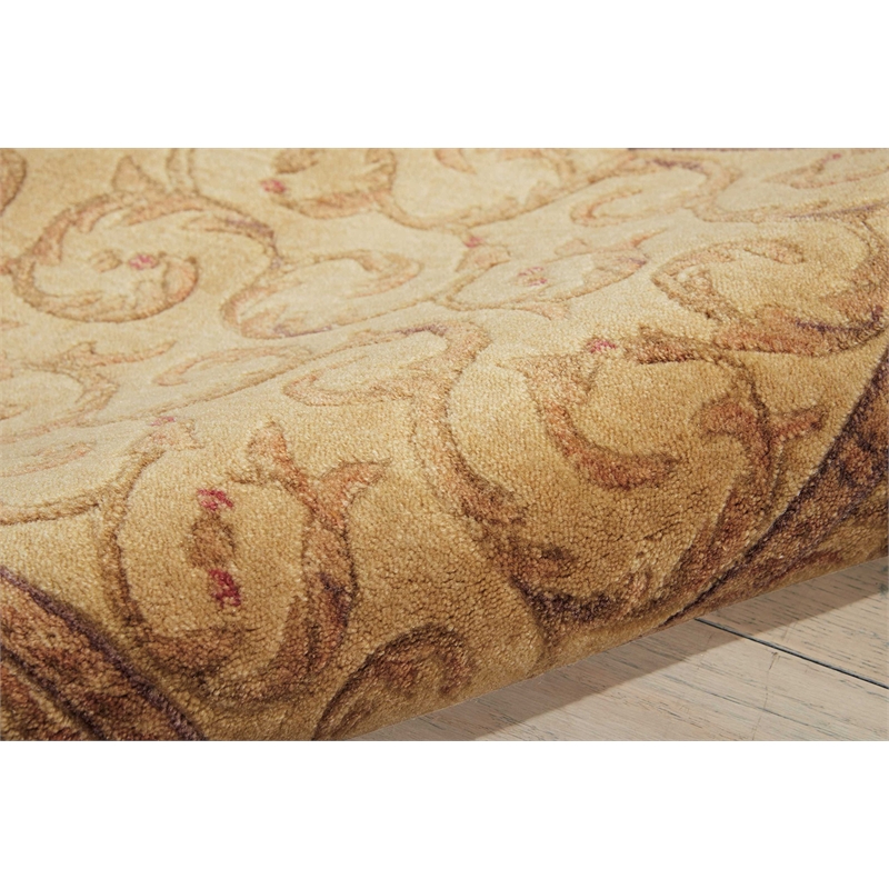 Nourison Somerset Runner Traditional Polyester Acrylic Area Rug in Ivory