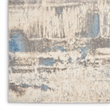 Nourison Solace Runner Polypropylene Polyester Area Rug in Ivory/Gray/Blue