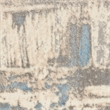 Nourison Solace Rectangle Polypropylene Polyester Area Rug in Ivory/Gray/Blue
