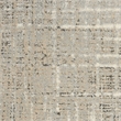 Nourison Soma Rectangle Contemporary Polyester Area Rug in Gray/Ivory