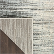 Nourison Soma Rectangle Contemporary Polyester Area Rug in Teal/Gray
