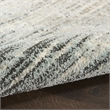 Nourison Soma Rectangle Contemporary Polyester Area Rug in Teal/Gray