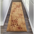 Nourison Somerset 6' Runner Brown Fabric Rustic Area Rug (6' Runner)