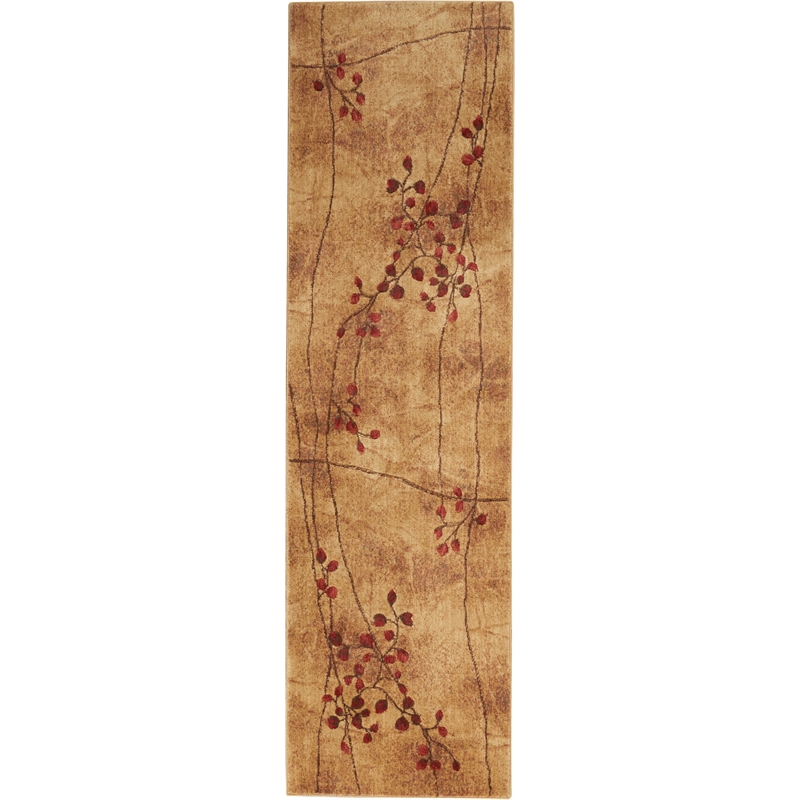 Nourison Somerset 6' Runner Brown Fabric Rustic Area Rug (6' Runner)