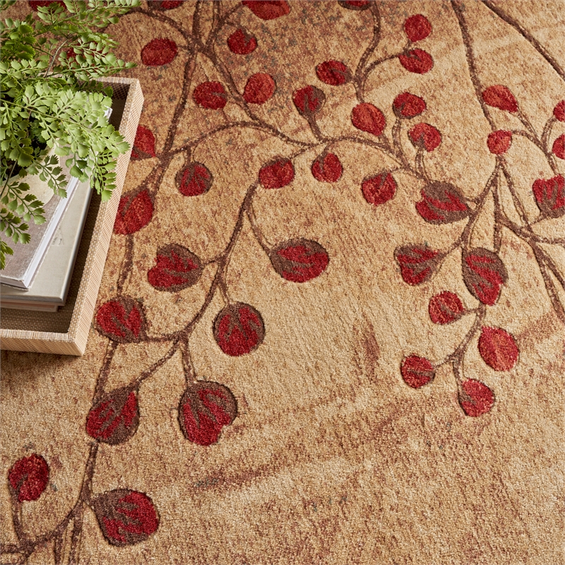 Nourison Somerset 8' x 11' Brown Fabric Rustic Area Rug (8' x 11')