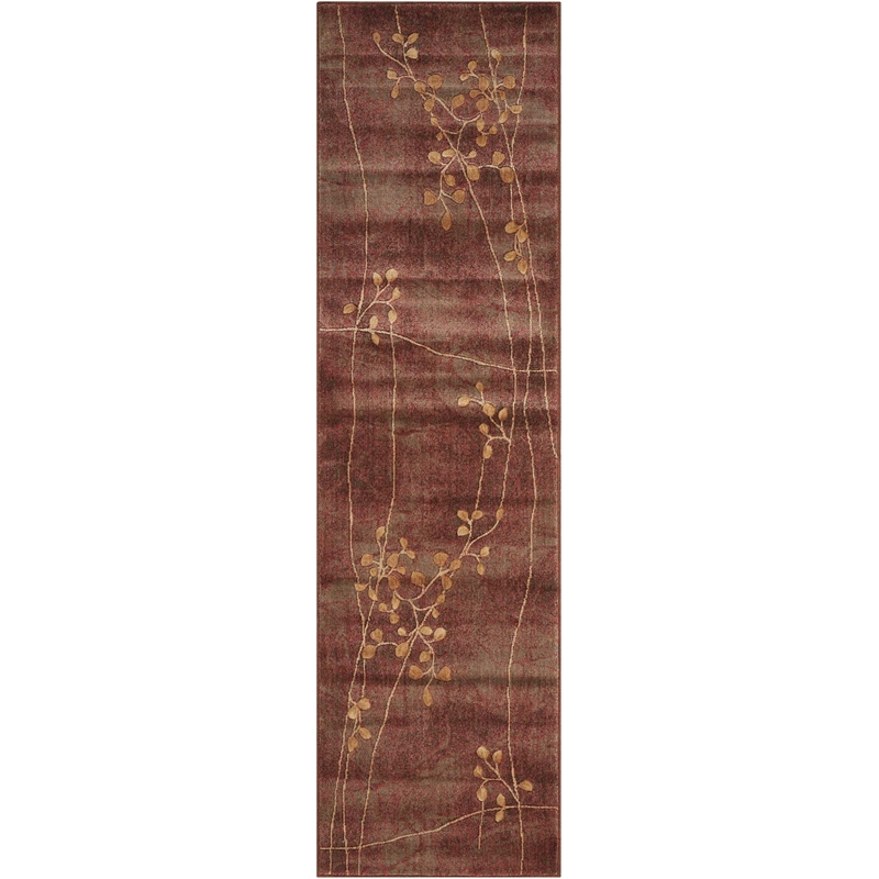 Nourison Somerset 6' Runner Multicolor Fabric Rustic Area Rug (6' Runner)