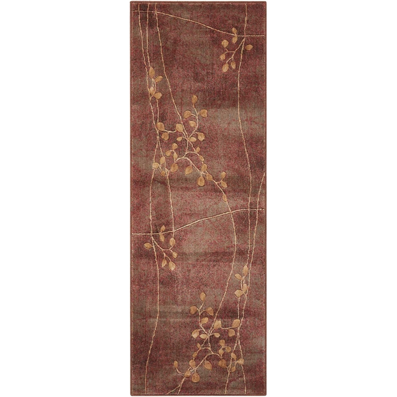 Nourison Somerset 8' Runner Multicolor Fabric Rustic Area Rug (8' Runner)
