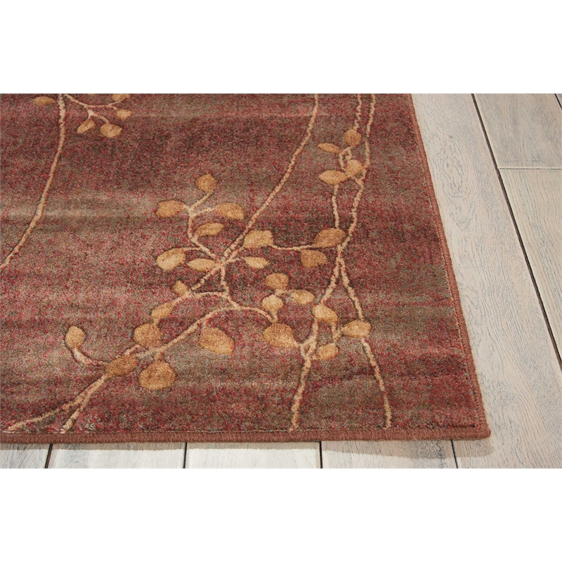 Nourison Somerset 8' Runner Multicolor Fabric Rustic Area Rug (8' Runner)