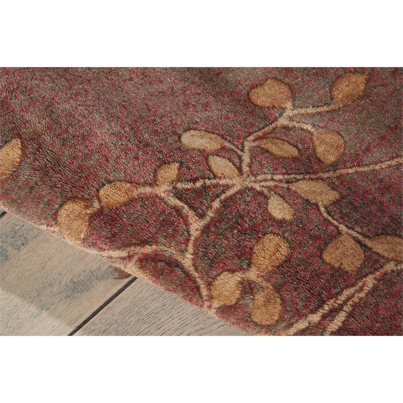 Nourison Somerset 8' Runner Multicolor Fabric Rustic Area Rug (8' Runner)