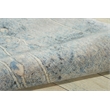 Nourison Somerset 8' Runner Gray and Blue Fabric Bohemian Area Rug (8' Runner)
