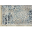 Nourison Somerset 8' Runner Gray and Blue Fabric Bohemian Area Rug (8' Runner)