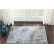 Nourison Somerset 3' x 4' Gray and Blue Fabric Bohemian Area Rug (3' x 4')