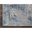 Nourison Somerset 3' x 4' Gray and Blue Fabric Bohemian Area Rug (3' x 4')