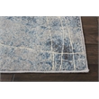 Nourison Somerset 3' x 4' Gray and Blue Fabric Bohemian Area Rug (3' x 4')