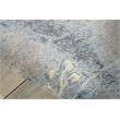 Nourison Somerset 4' x 6' Gray and Blue Fabric Bohemian Area Rug (4' x 6')