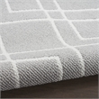 Nourison Modern Lines 5' x 7' Silver Modern Indoor Rug Polypropylene