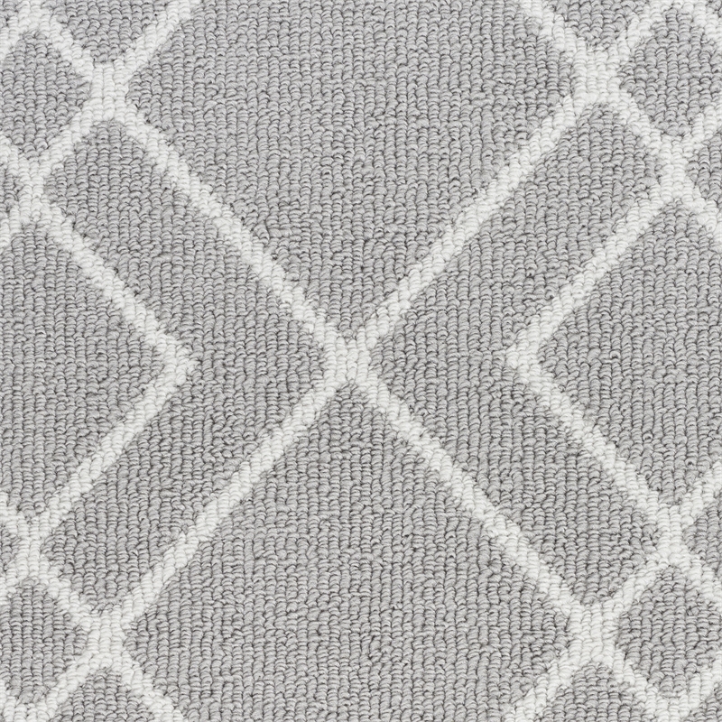 Nourison Modern Lines 5' x 7' Silver Modern Indoor Rug Polypropylene