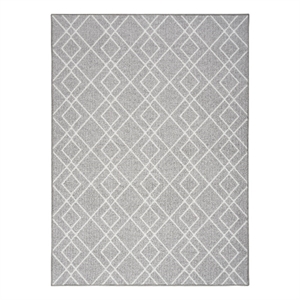 Nourison Modern Lines 5' x 7' Silver Modern Indoor Rug Polypropylene