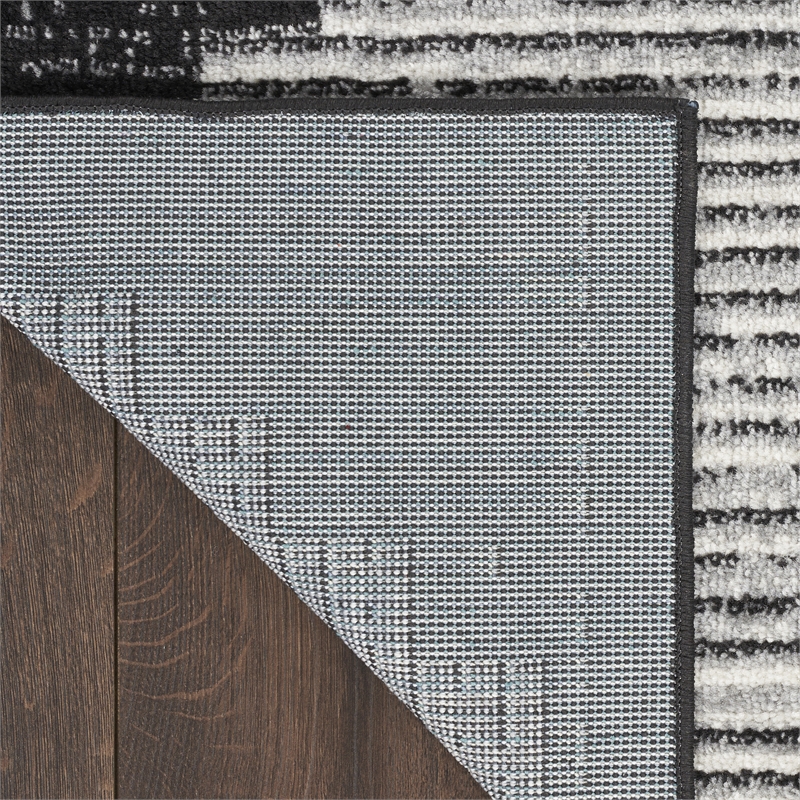 Nourison Modern Passion 6' x 9' Blk/Grey Mid-Century Modern Indoor Rug