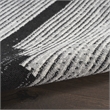 Nourison Modern Passion 6' x 9' Blk/Grey Mid-Century Modern Indoor Rug