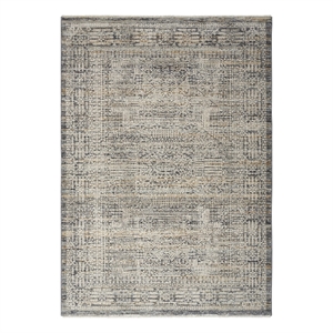 Nourison Nyle 5'3&quot x 7'10&quot Ivory Slate Bohemian Indoor Rug