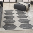 Nourison Modern Passion 6' x 9' Ivory/Grey Mid-Century Modern Indoor Rug