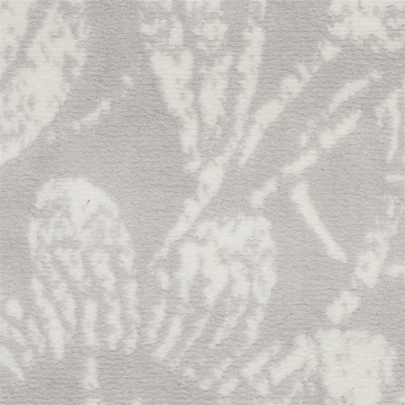 nourison whimsicle 8' x 12' gray fabric farmhouse area rug (8' x 12')