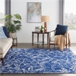 Nourison Whimsicle 8' x 12' Navy Fabric Farmhouse Area Rug (8' x 12')