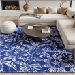 Nourison Whimsicle 8' x 12' Navy Fabric Farmhouse Area Rug (8' x 12')