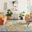 Nourison Aloha 9' x 12' Multicolor Outdoor Indoor/Outdoor Rug