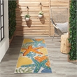 Nourison Aloha 2' x 6' Multicolor Outdoor Indoor/Outdoor Rug