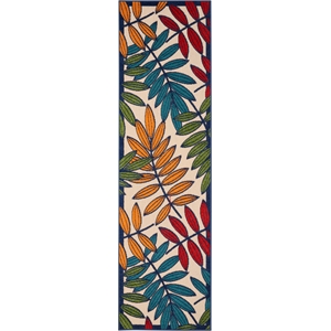 Nourison Aloha 2' x 6' Multicolor Outdoor Indoor/Outdoor Rug